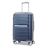 Samsonite Freeform Hardside Expandable with Double Spinner Wheels, Navy, Carry-On 21-Inch