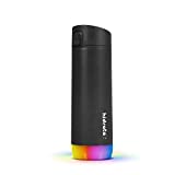 Hidrate Spark PRO Smart Water Bottle - Tracks Water Intake & Glows to Remind You to Stay Hydrated - Chug Lid, Steel, 21 oz, Black
