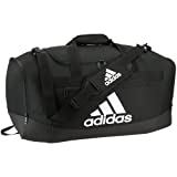 adidas Defender 4 Medium Duffel Bag, Black/White, One Size