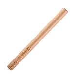 Makedoing Rolling Pin with Measurement, Dough Roller Wood Rolling Pin, 15 Inch by 1-3/8 Inch, Professional Rolling Pins for Baking Pizza, Clay, Pasta, Dumpling, Eco-friendly and Safe, Non-Stick