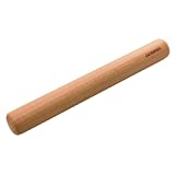 GOBAM Wood Rolling Pin Dough Roller for making Pasta, Cookies, Pie Pizza, 11 x 1.38inches