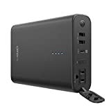 Power Bank AC Outlet 90W Omars 24000mAh Laptop Portable Charger with 18W PD USB-C, USB-A, AC Output, External Battery Pack for MacBook, Laptops, Tablets (PD Charger is Not Included)