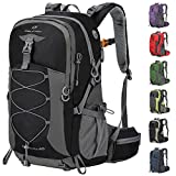 Maelstrom Hiking Backpack Men,Camping Backpack,Waterproof Hiking Daypacks with Rain Cover,40L Lightweight Backpack Men Women for Hiking,Camping,Climbing,Cycling,Outdoor Sport,Black