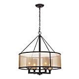 Elk Lighting 57027/4 Diffusion Collection 4 Light Chandelier, Oil Rubbed Bronze