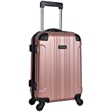 KENNETH COLE REACTION Out Of Bounds Luggage Collection Lightweight Durable Hardside 4-Wheel Spinner Travel Suitcase Bags, Rose Gold, 20-Inch Carry On