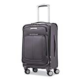 Samsonite Solyte DLX Softside Expandable Luggage with Spinner Wheels, Mineral Grey, Carry-On 20-Inch