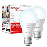 Sengled Smart Light Bulbs, WiFi Light Bulbs, Alexa Light Bulb, Smart Bulbs that Work with Alexa & Google Assistant, A19 Daylight (5000K) No Hub Required, 800LM 60W Equivalent High CRI90, 2 Pack