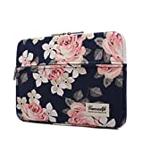 Canvaslife White Rose Laptop Sleeve 15 Inch 15 Case and 15.6 Laptop Bag