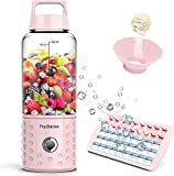 PopBabies Portable Blender, Smoothie Blender for Shakes and Smoothies, Personal Blender On the go Princess Pink