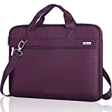 Voova Laptop Bag Carrying Case 17-17.3 Inch for Women, 360° Protective Computer Sleeve Cover with Shoulder Strap Compatible with Lenovo Asus Acer Dell Hp Notebook, Waterproof Slim Briefcase, Purple
