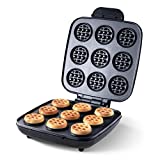 Delish By Dash Waffle Bite Maker, Makes 9 x 2.4” Waffle Bites with Delish Recipes for Breakfast, Snacks, Dessert, and More - Black