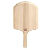 New Star Foodservice 50226 Restaurant-Grade Wooden Pizza Peel, 14' L x 12' W Plate, with 8' L Wooden Handle, 22' Overall Length