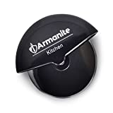 Armanite - Disc Easy-Clean Pizza Cutter, No Frills Pizza Slicer for Toast, Dough, and More, Compact and Convenient Pizza Wheel Made for Smooth Slicing, Black