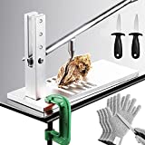 Prolee Oyster Shucker Stainless Steel Commerical standard Oyster Opener Clam Opener, Long Handle Bar for Easy Operation with 2 Knifes, 2 Pair of Gloves and G-Clip