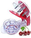 Cherry Pitter Tool, Olive Pitter Tool, 6 Capacity At Once, Red