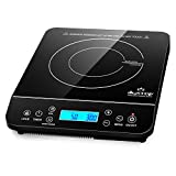 Duxtop Portable Induction Cooktop, Countertop Burner Induction Hot Plate with LCD Sensor Touch 1800 Watts, Black 9610LS BT-200DZ