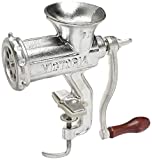 Victoria Mi Manual Stuffer, Cast Iron Sausage Maker and Meat Mincer, Number 10, Table Clamp Mounted Grinder, One Size, Black