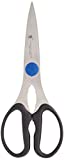 HENCKELS Heavy Duty Kitchen Shears that Come Apart, Dishwasher Safe, Black, Stainless Steel, Blue