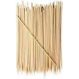 [100 Count] 12' Bamboo Shish Kabob / Kebab Skewer Wood Sticks for BBQs, Appetizers, Corn Dog, & Grilling
