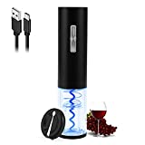 Electric Wine Opener, Type-C Charging Wine Corkscrew Bottle Opener With Foil Cutter, COKUNST Automatic Rechargeable Wine Openers With LED Light For Home Party Restaurant Wedding Gifts