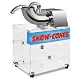 Costzon Ice Shaver Machine, Stainless Steel 110V Electric Ice Crusher with Dual Blades, 440lbs/H Electric Snow Cone Maker Shaved Ice Machine with Safety On/Off Switch for Home and Commercial Use