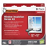 Frost King V73/9H Indoor Shrink Window Kit 42 62-Inch, Clear, 9-Pack