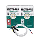 Froth-Pak 620 Spray Foam Sealant Kit, 15 ft Hose. Improved Low GWP Formula. Seals Cavities, Penetrations and Gaps Up to 4' Wide. Yields Up to 620 Board ft. Two Component, Polyurethane, Closed Cell
