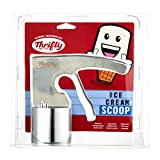Thrifty Old Time Ice Cream Scooper Rite Aid | Original Stainless Steel Scoop | Cylinder Ice Cream Scoop with Trigger | Commercial Grade Stainless Steel Ice Cream Scoop | Ice Cream Scooper with Trigger