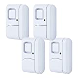 GE Personal Security Window and Door Alarm, 4 Pack, DIY Protection, Burglar Alert, Wireless, Chime/Alarm, Easy Installation, Ideal for Home, Garage, Apartment and More, 45174