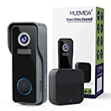 Wireless Doorbell Camera with Chime, MUBVIEW WiFi Video Doorbell Camera with Motion Detector, Anti-Theft Device, 1080P HD, Night Vision, 2-Way Audio, Storage (Optional)