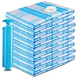 8 Jumbo Vacuum Storage Bags, Vacuum Sealer Space Saver Bags for Clothes, Comforters and Blankets (8 Jumbo)