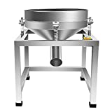 DIYAREA Commercial Automatic Electric Sifter Shaker Machine,Vibrating Flour Sifter with 19.6' 80 Mesh Sieve Screen for Baking Powder Grain Particles Food Industrial Processing (110V 80W)