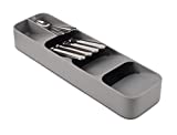 Joseph Joseph DrawerStore Compact Cutlery Organizer Kitchen Drawer Tray, Small, Gray