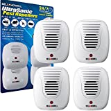 Bell + Howell Ultrasonic Pest Repeller Home Kit (Pack of 4), Ultrasonic Pest Repeller, Pest Repellent for Home, Bedroom, Office, Kitchen, Warehouse, Hotel, Safe for Human and Pet