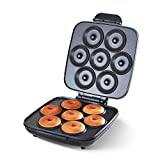 Delish By Dash Donut Maker, Makes 7 x 3' Donuts with Delish Recipes for Snacks, Dessert, and More - Blue