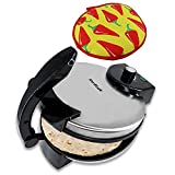 10inch Roti Maker by StarBlue with FREE Roti Warmer - The automatic Stainless Steel Non-Stick Electric machine to make Indian style Chapati, Tortilla, Roti AC 110V 50/60Hz 1500W