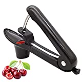 Cherry Pitter,Cherry Stoner Olive Pitter Cherry Corer, Portable Cherry Pitter Tool Kitchen aid with Space-Saving Lock Design - Black