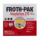 Froth-Pak 210 Spray Foam Insulation Kit, 9ft Hose. Improved Low GWP Formula. Insulates Cavities, Penetrations & Gaps Up to 2' Thick. Yields Up to 210 Board ft. Two Component, Polyurethane, Closed Cell