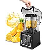 Wantjoin Professional Blender Commercial Soundproof Quiet blender Removable shield for Crushing ice,smoothie,puree,Blender for kitchen