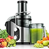Ultrean Centrifugal Juicer, Juicer Machine with Extra-wide 3' Feed Chute, 2 Speed Juicer Extractor for Fruits & Vegetables, Citrus Juicer Easy to Clean, Electric Juicer with Big Mouth BPA Free, 800W