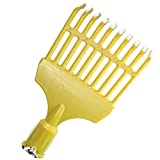 DocaPole 4 inch Roof Rake & Shrub Rake // Extension Pole Roof Rake Attachment // for Roof Raking and Detailed Shrub Raking Under Bushes and in Flower Beds // Flower Bed Rake // Small Rake Attachment