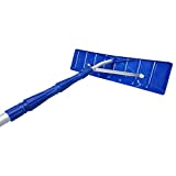 MTB Telescoping Snow Roof Rake, Blue, with 21-ft Extension Aluminum Handle Rooftop Snow Removal Tool