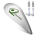 Avocado Slicer, ONEKOO Multifunction Avocado Cutter, For the Avocado Fruit Cuts, Pits, Peeled, Premium Stainless Steel, With Fruit Fork