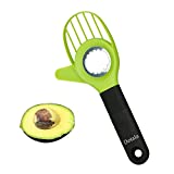 Dotala 3 in 1 Avocado Slicer Tool Works as a Splitter, Pitter and Cutter as knife peeler scoop with Comfort-Grip Handle (Green-Slicer)