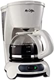 Mr. Coffee 4-Cup Coffee Maker Automatic Shut-Off Pause 'n Serve Feature, White