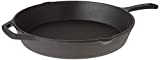 Home-Complete Pre-Seasoned Cast Iron Skillet-12 inch for Home, Camping Indoor and Outdoor Cooking, Frying, Searing and Baking, 12', Black