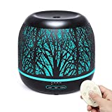 500ml Diffuser for Essential Oil, Bligli Premium Metal Aromatherapy Diffusers Air Humidifiers for Home Office Kitchen Nursery Room with Remote Control, Candle Light Mode and Classic Decoration
