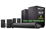Nakamichi Shockwafe Ultra 9.2.4 Channel 1000W Dolby Atmos/DTS:X Soundbar with Dual 10' Subwoofers (Wireless) & 4 Rear Surround Speakers. Enjoy Plug and Play Explosive Bass & High End Cinema Surround