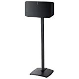 Sanus Wireless Speaker Stand for Sonos Five & Play:5 – Audio Enhancing Design for Vertical & Horizontal Orientations with Built-in Cable Management and Premium Aluminum Materials (Black) - WSS51-B1