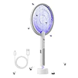 PAL&SAM Bug Zapper, Mosquito Killer USB / Rechargeable, Electric Fly Swatter Lamp & Racket 2 in 1 for Home, Bedroom, Kitchen, Patio